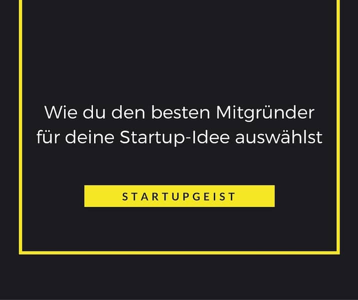 Startup Mitgründer
